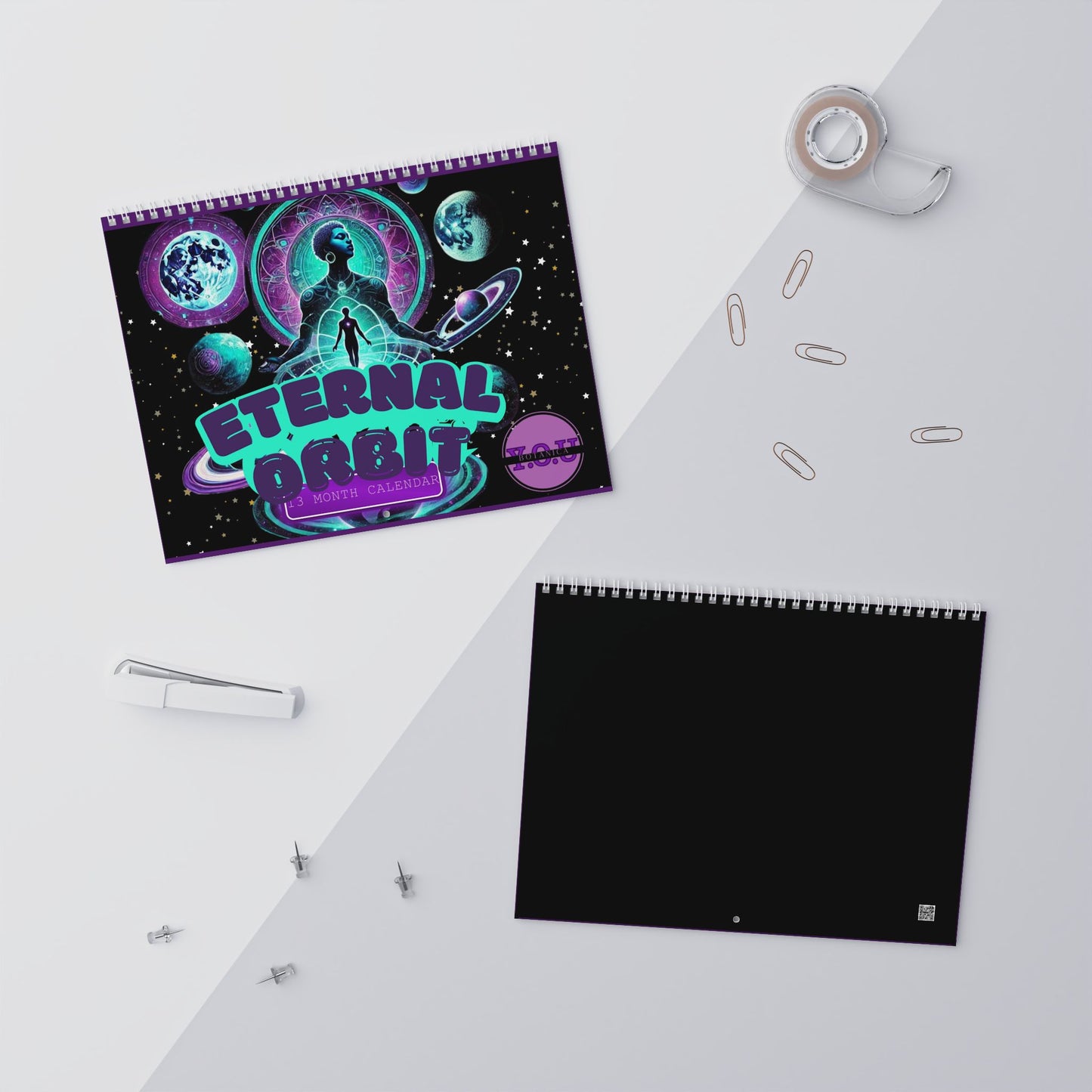 Eternal Orbit 13-Month Zodiac Wall Calendar