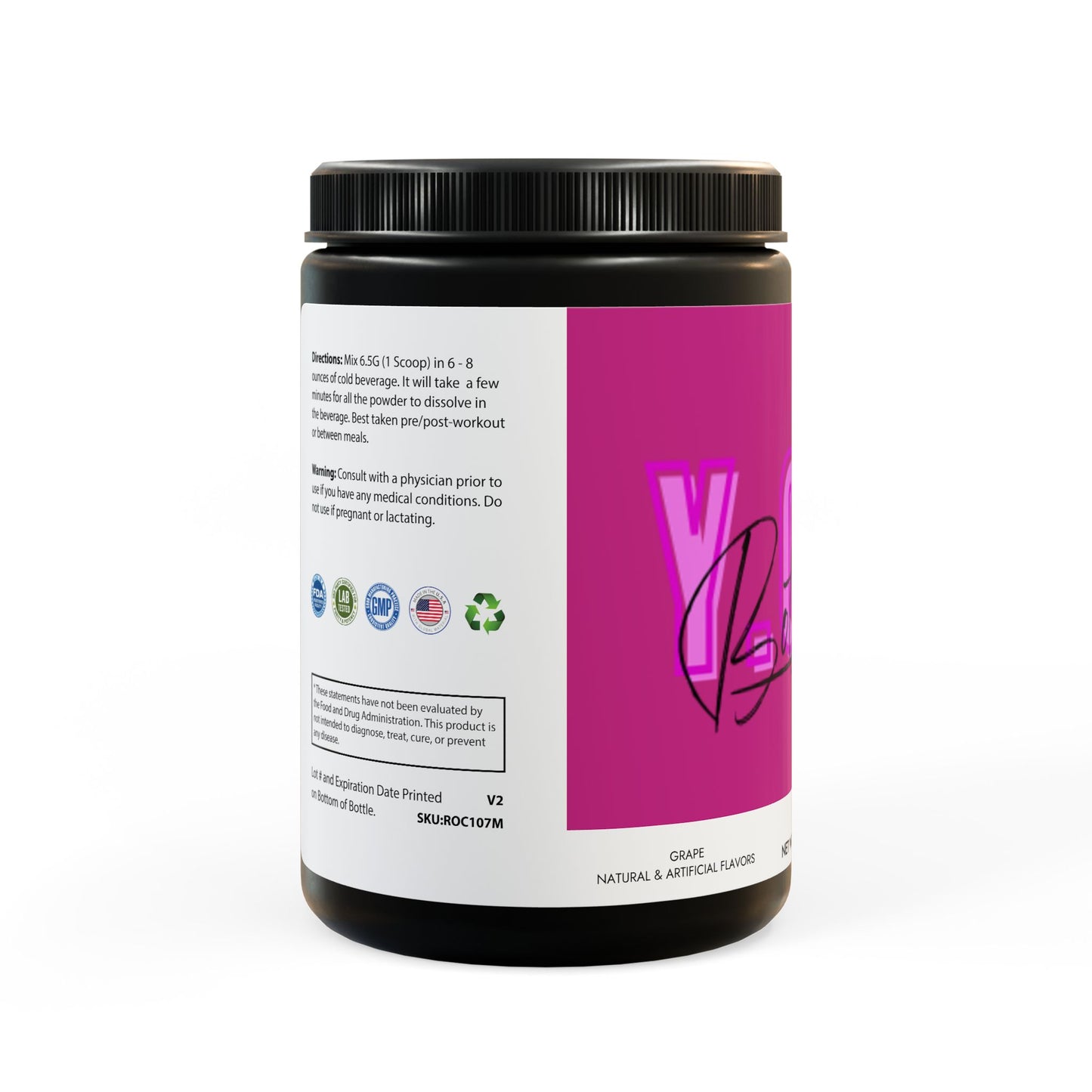 BCAA Supplement, Grape (325g, 11.46oz, 50 servings)