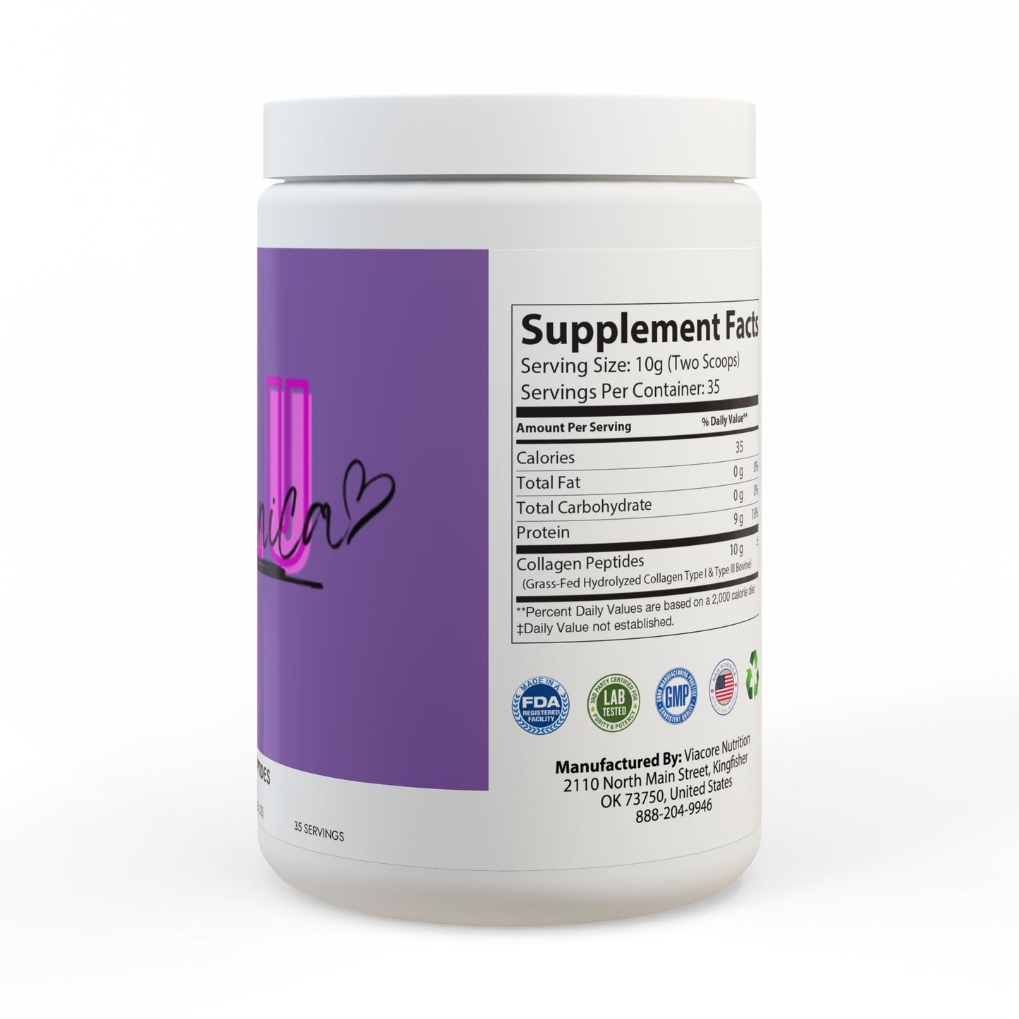 Collagen Peptides Type I & III Supplement (350g, 12.3oz)