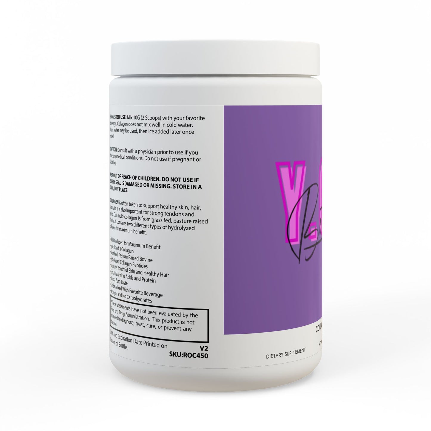 Collagen Peptides Type I & III Supplement (350g, 12.3oz)