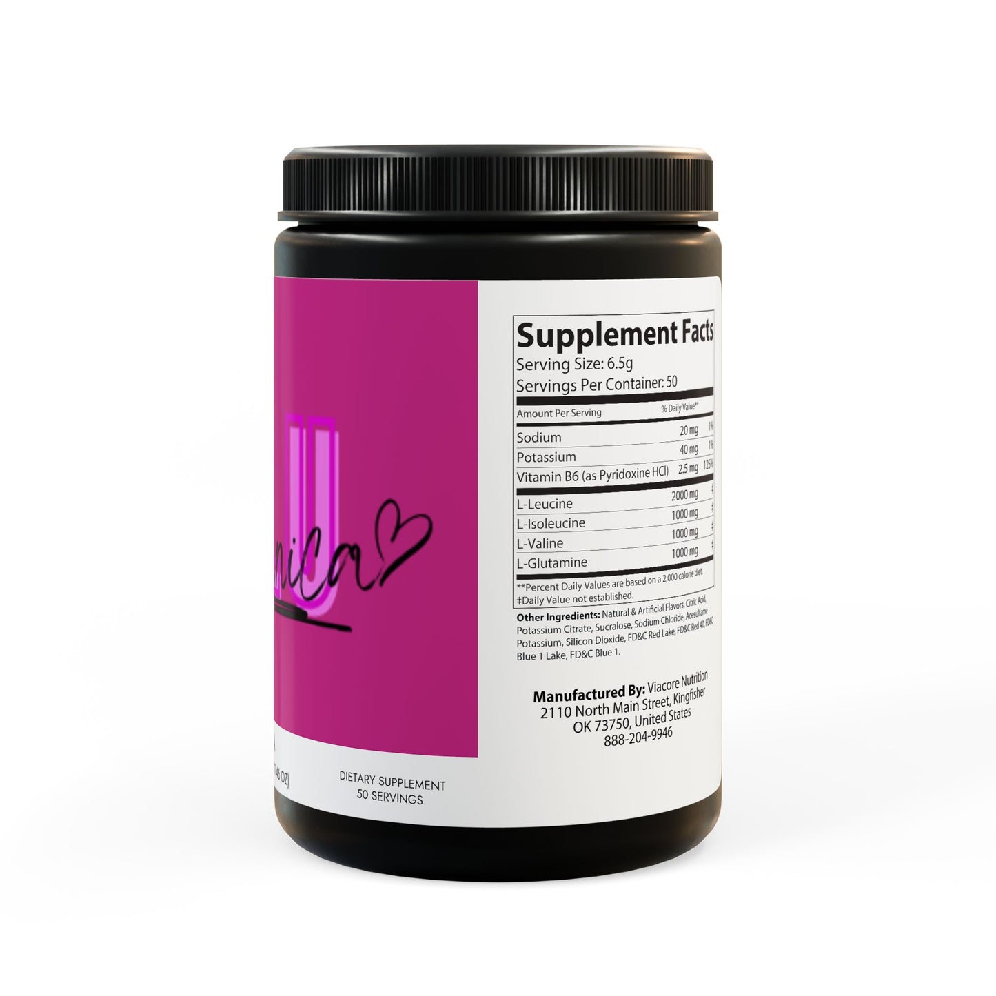 BCAA Supplement, Grape (325g, 11.46oz, 50 servings)