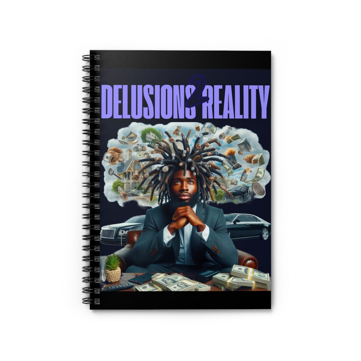 Copy of Delusions vs Reality Spiral Notebook - Ruled Line, Creative Journal, Unique Gift for Students, Motivational Writing, Artist [...]