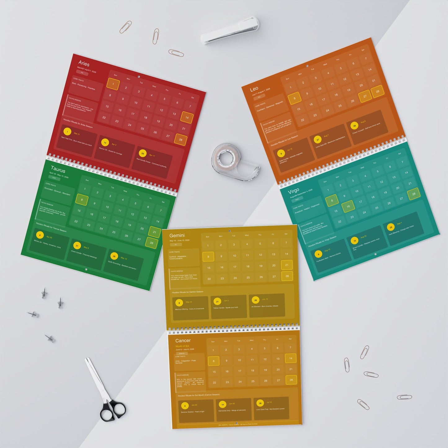 Eternal Orbit - 13 Month Calendar 2026