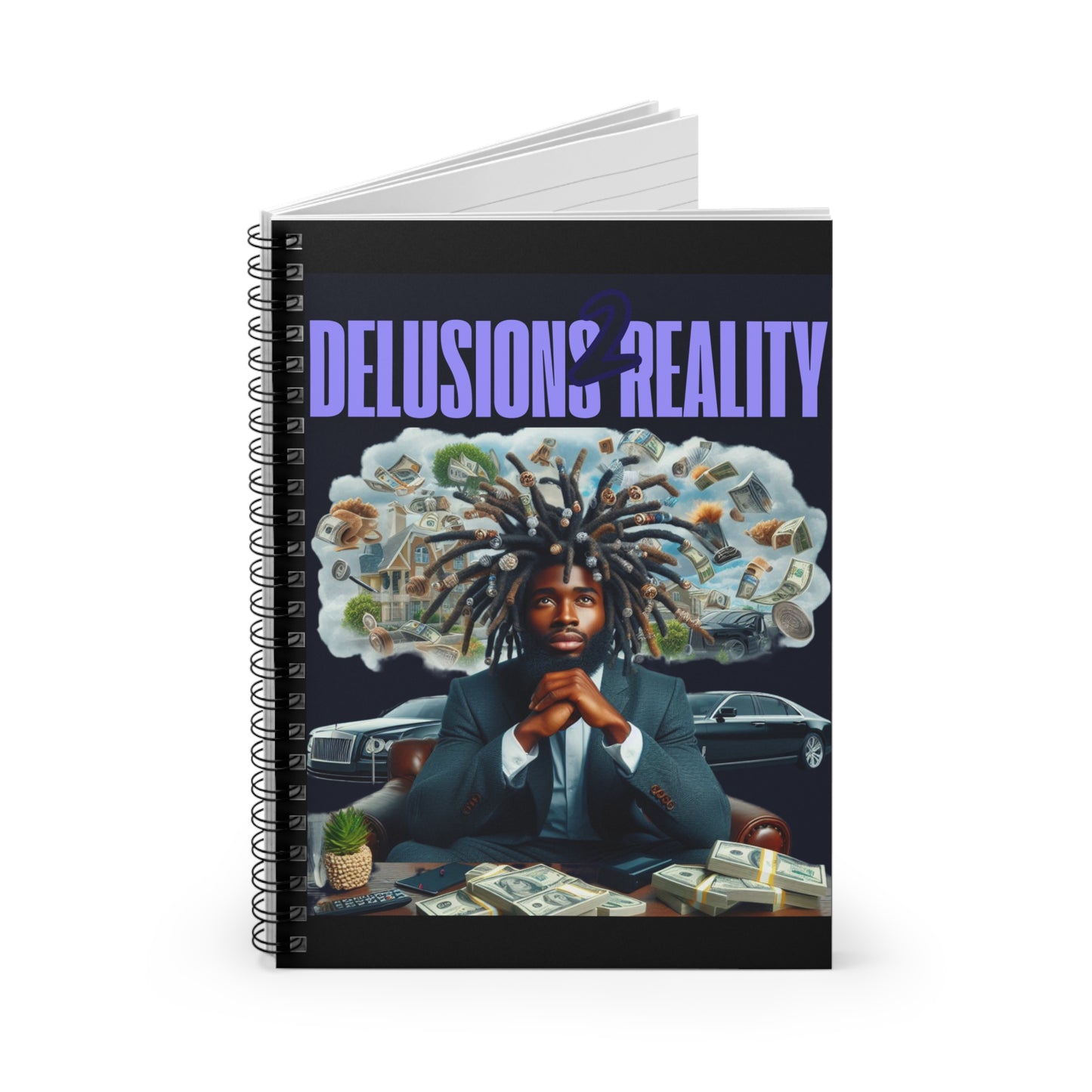 Copy of Delusions vs Reality Spiral Notebook - Ruled Line, Creative Journal, Unique Gift for Students, Motivational Writing, Artist [...]
