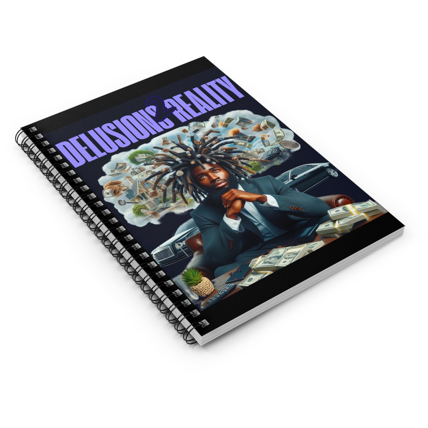 Copy of Delusions vs Reality Spiral Notebook - Ruled Line, Creative Journal, Unique Gift for Students, Motivational Writing, Artist [...]